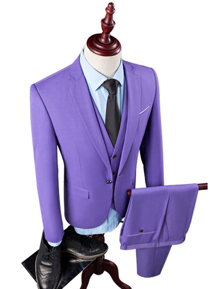 One Button Mens Dress Suit