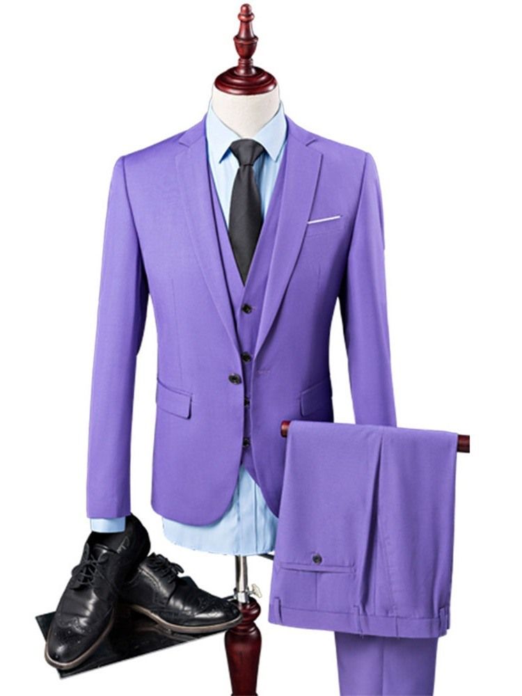 One Button Mens Dress Suit