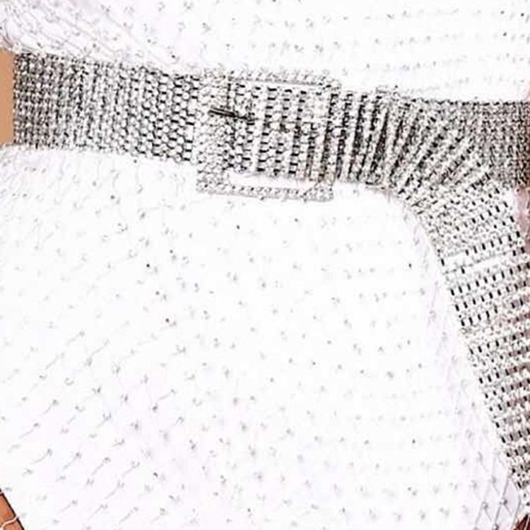 Pin Buckle Fashion Diamante Belt