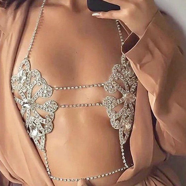 Rhinestone Body Chain Halskjeder