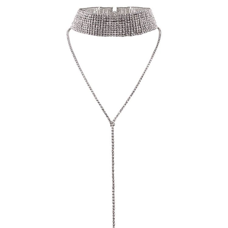 Sparkling Full Rhinestone Choker Necklace