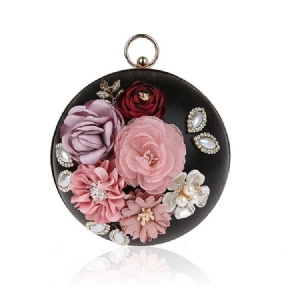 Appliques Decoration Women Clutch