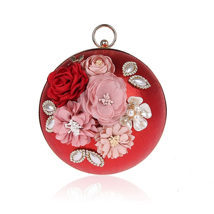 Appliques Decoration Women Clutch