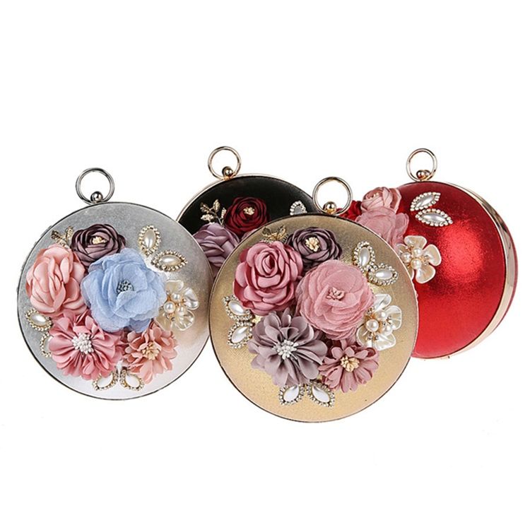 Appliques Decoration Women Clutch