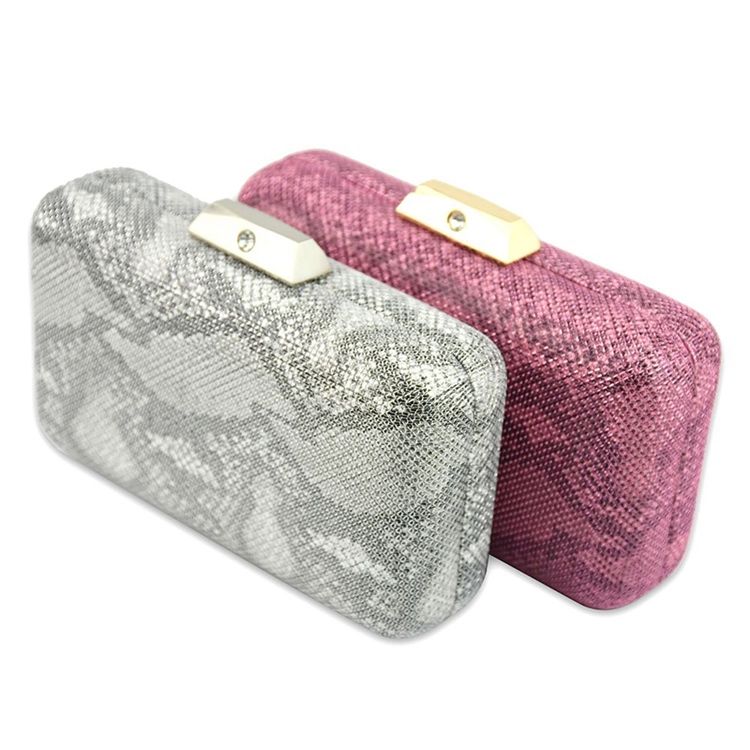 Bankett Satin Snakeskin Grain Clutches Evening Bag