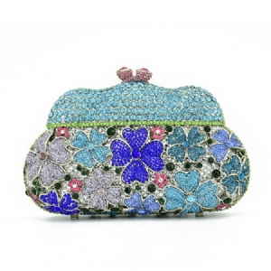 Diamond Chain Pu Clutches Evening Bags