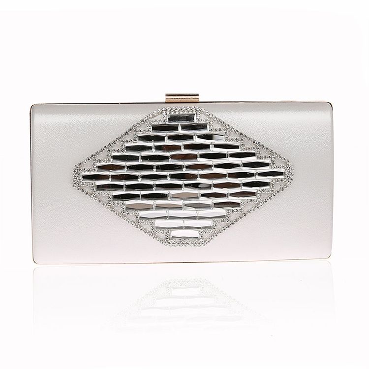 Elegant Rhomb Rhomb Solid Color Evening Clutch