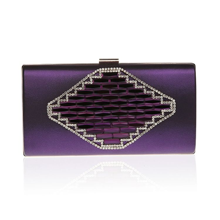 Elegant Rhomb Rhomb Solid Color Evening Clutch