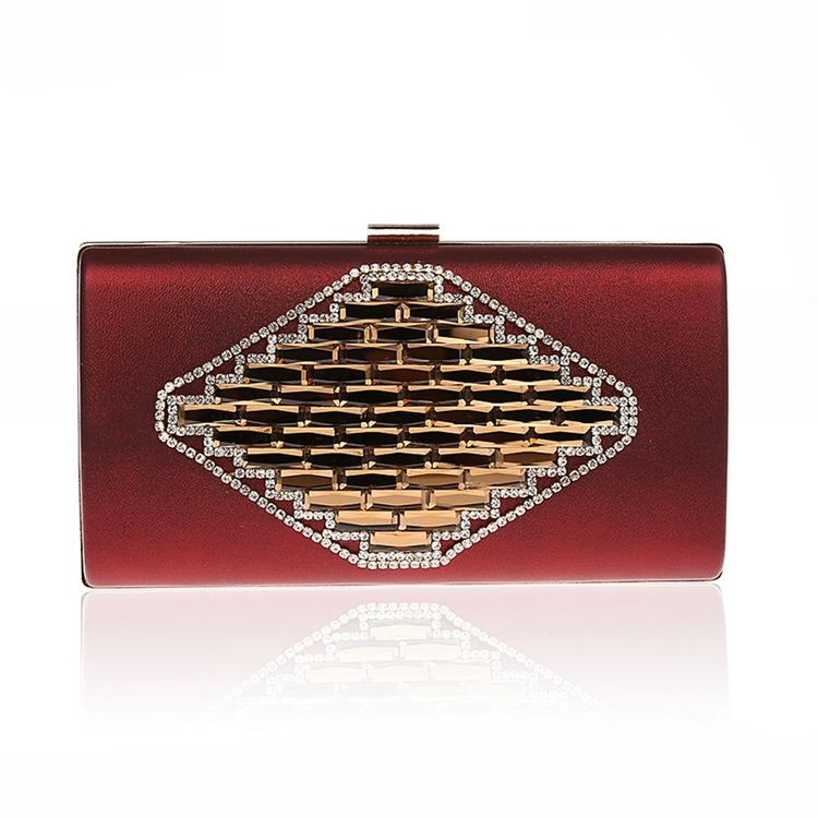 Elegant Rhomb Rhomb Solid Color Evening Clutch