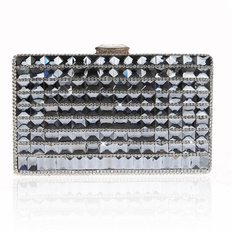 Geometrisk Rhinestone Pynt Kveld Clutch