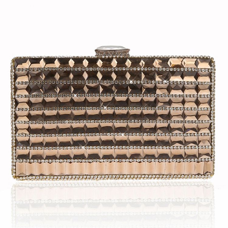 Geometrisk Rhinestone Pynt Kveld Clutch