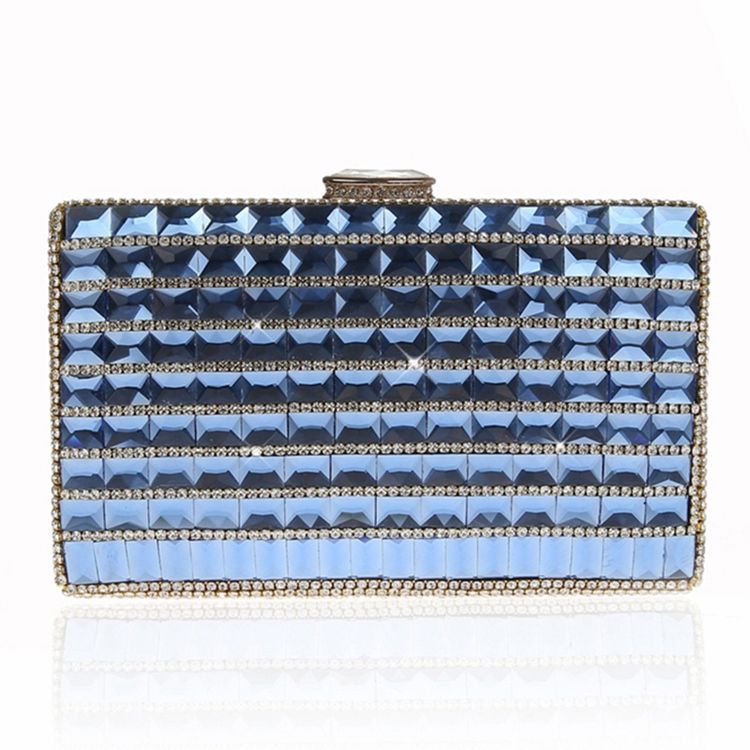 Geometrisk Rhinestone Pynt Kveld Clutch