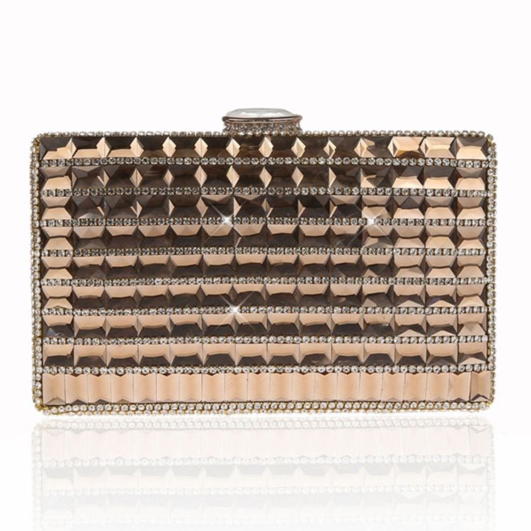 Geometrisk Rhinestone Pynt Kveld Clutch