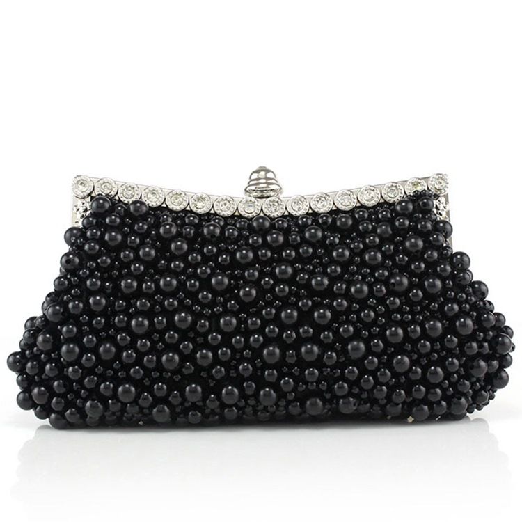 Handmade Beaded Pu Evening Clutch