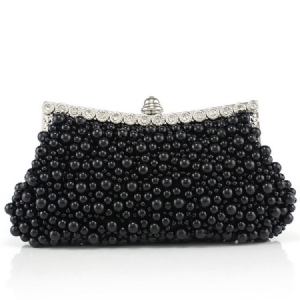 Handmade Beaded Pu Evening Clutch