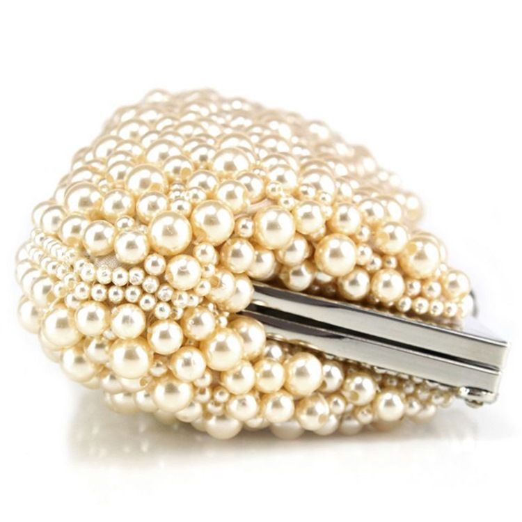 Handmade Beaded Pu Evening Clutch