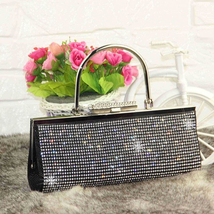 Koreansk Stil Paljetter Rhinestone Clutch