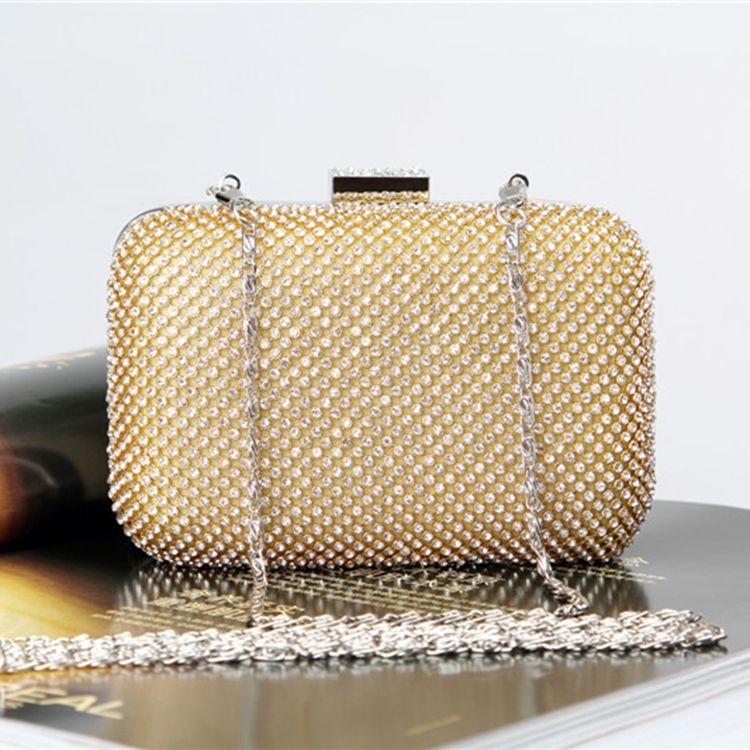 Luksusstil Hasp Chain Chain Clutch For Kvinner