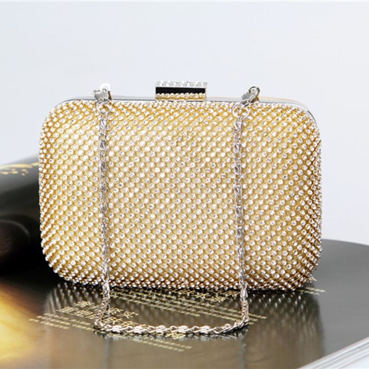 Luksusstil Hasp Chain Chain Clutch For Kvinner