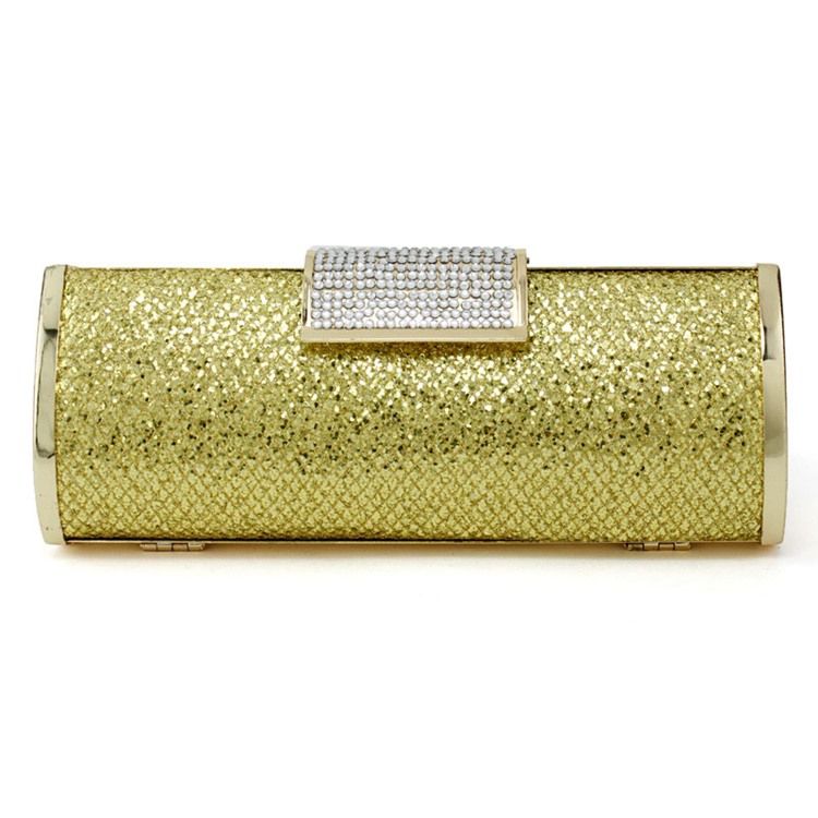 Paljetter Rhinestone Magnetic Snap Clutch