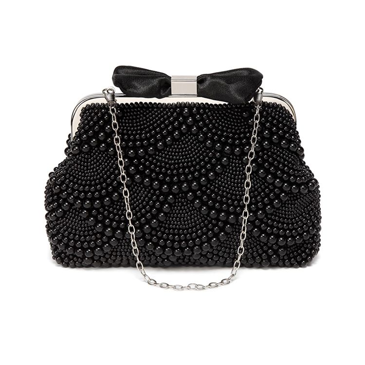 Pearls Decoration Women Clutch