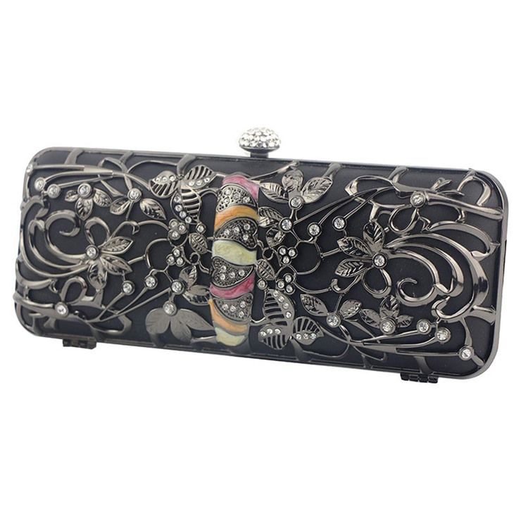 Rektangel Allsidige Rhinestone Clutches Kvesker