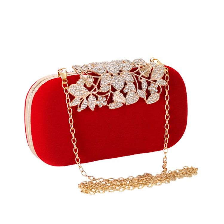 Rhinestone Rectangle Clutches For Kvinner