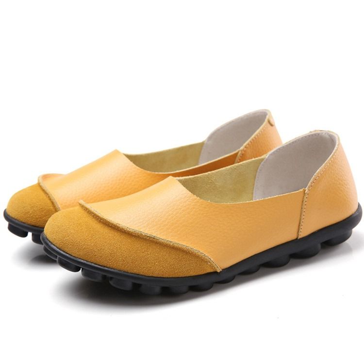 Slip-on Round Toe Toe Flat Flat With Low Heel (1-3cm) Thin Shoes