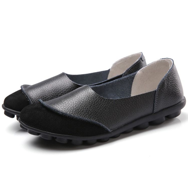 Slip-on Round Toe Toe Flat Flat With Low Heel (1-3cm) Thin Shoes