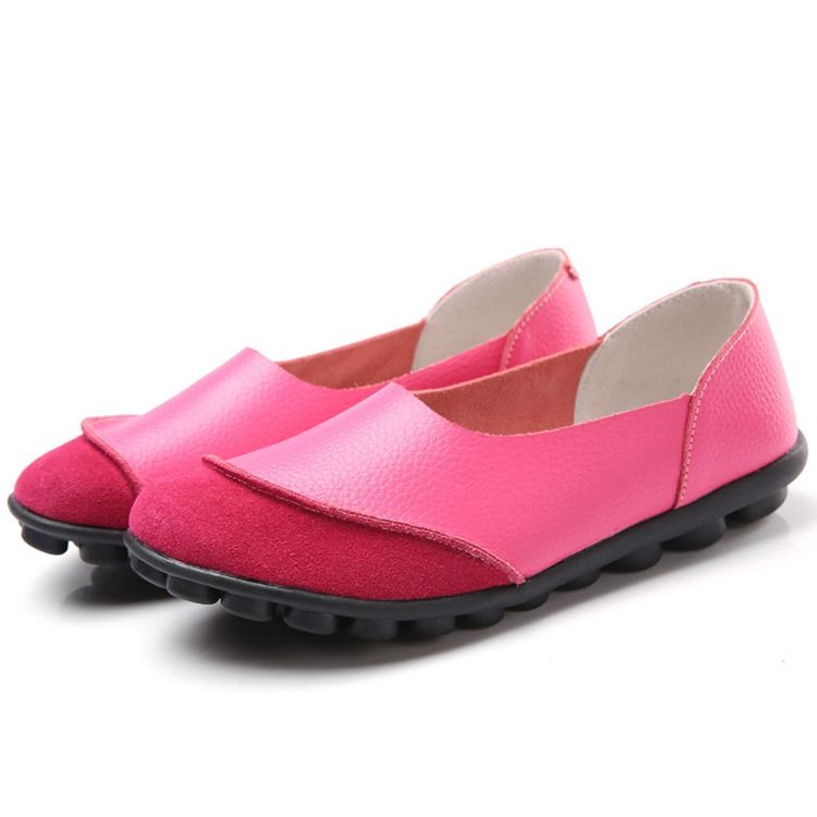 Slip-on Round Toe Toe Flat Flat With Low Heel (1-3cm) Thin Shoes