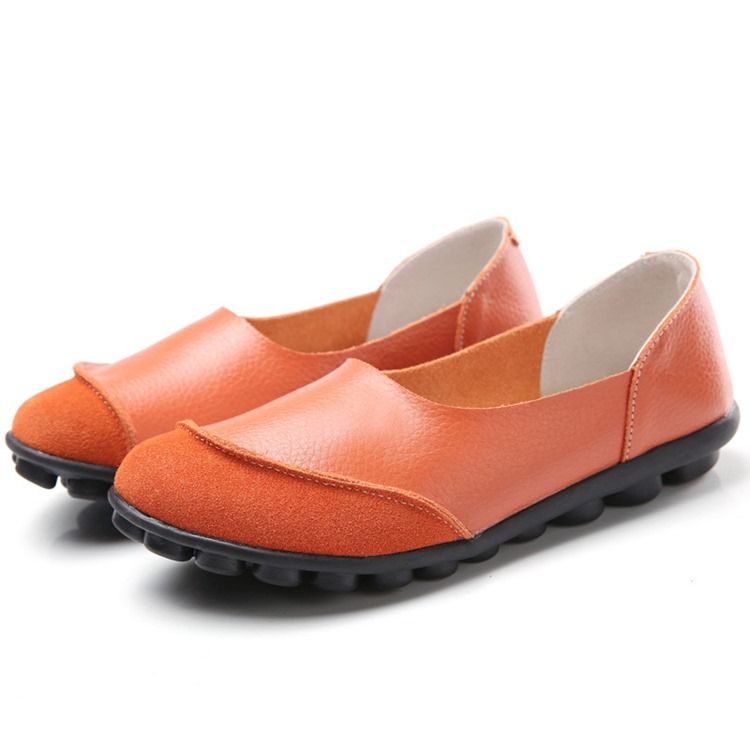 Slip-on Round Toe Toe Flat Flat With Low Heel (1-3cm) Thin Shoes