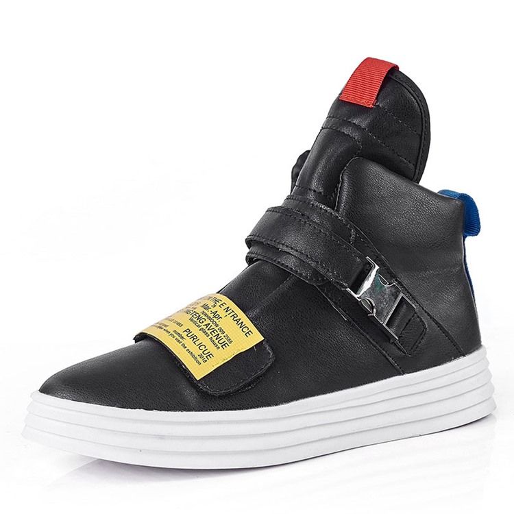 Color Block High-cut Upper Skate Sko For Menn