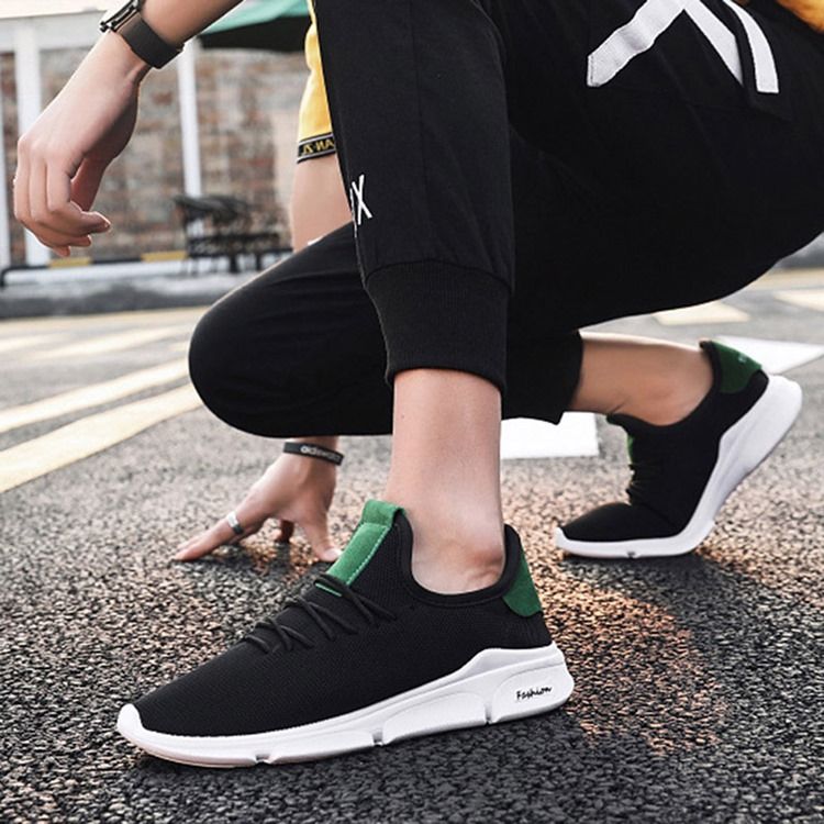 Color Block Lace-up Menn Joggesko