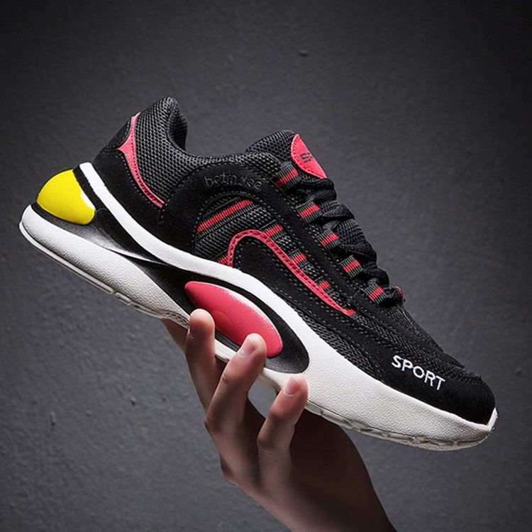 Color Block Lace-up Menn Joggesko