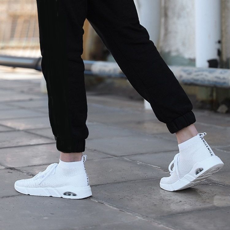 Mesh High-cut Sneakers For Menn