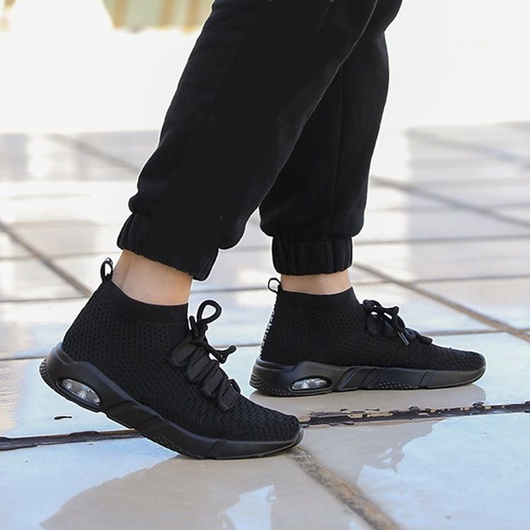 Mesh High-cut Sneakers For Menn