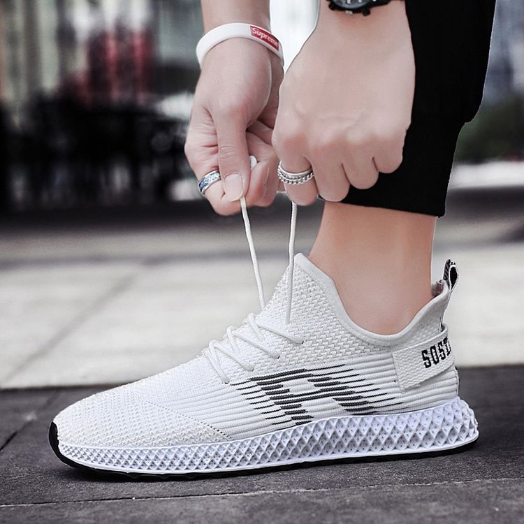 Mesh Letter Lace-up Herresneakers