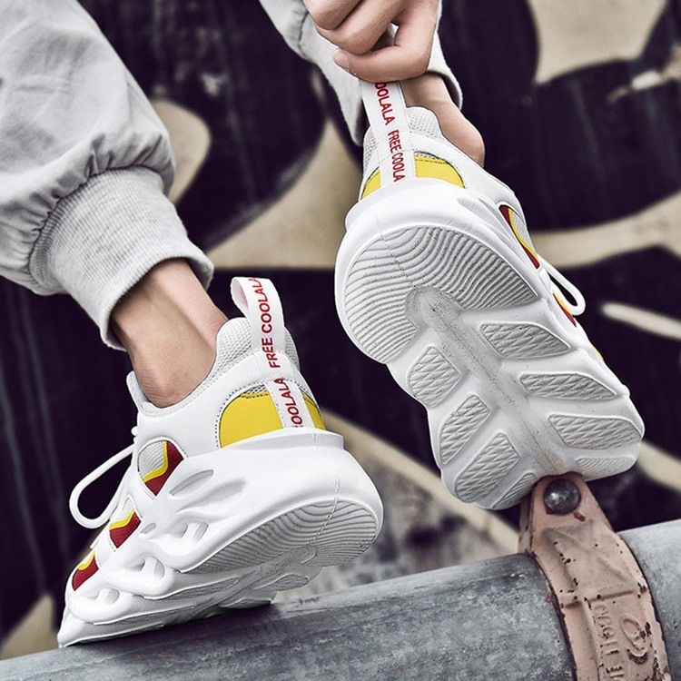 Patchwork Color Block Low-cut Øvre Herresneakers