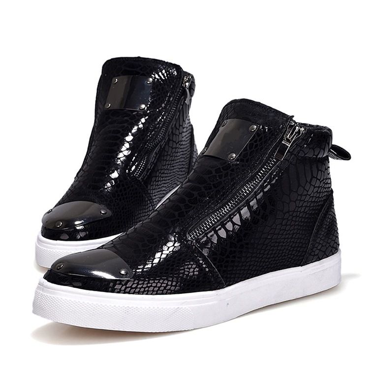 Sequin Serpentine Zipper High-cut Menn Joggesko