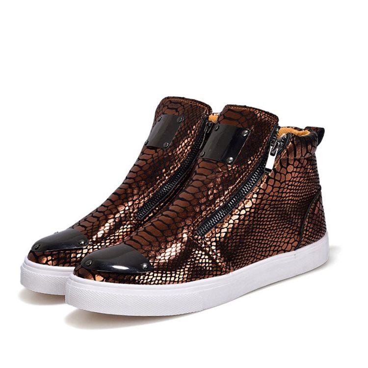 Sequin Serpentine Zipper High-cut Menn Joggesko