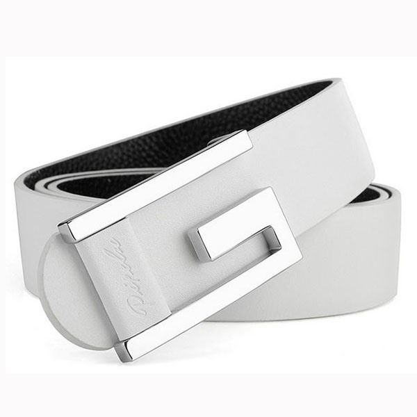 Klassisk Mønster Letter Buckle Herrebelte