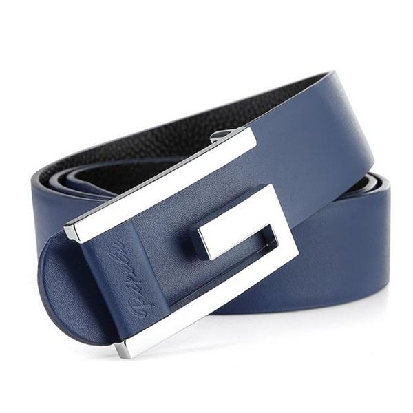 Klassisk Mønster Letter Buckle Herrebelte