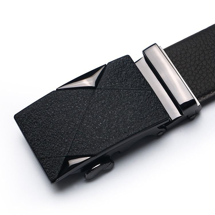 Leather Block Men Belt