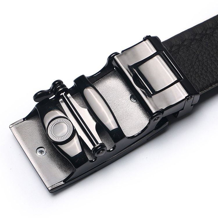 Leather Block Men Belt