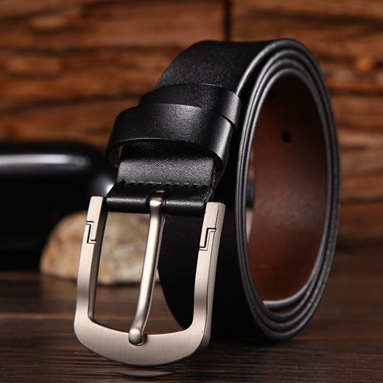 Menns Lærstiftspenne Casual Alloy Belt