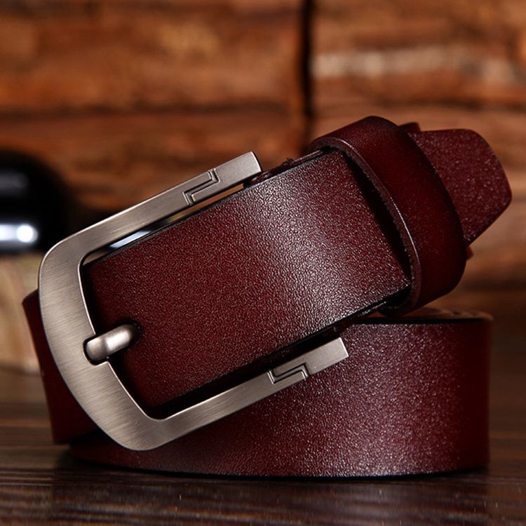 Menns Lærstiftspenne Casual Alloy Belt