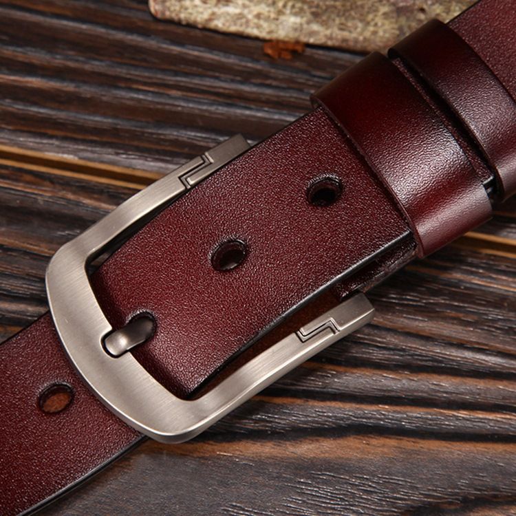 Menns Lærstiftspenne Casual Alloy Belt