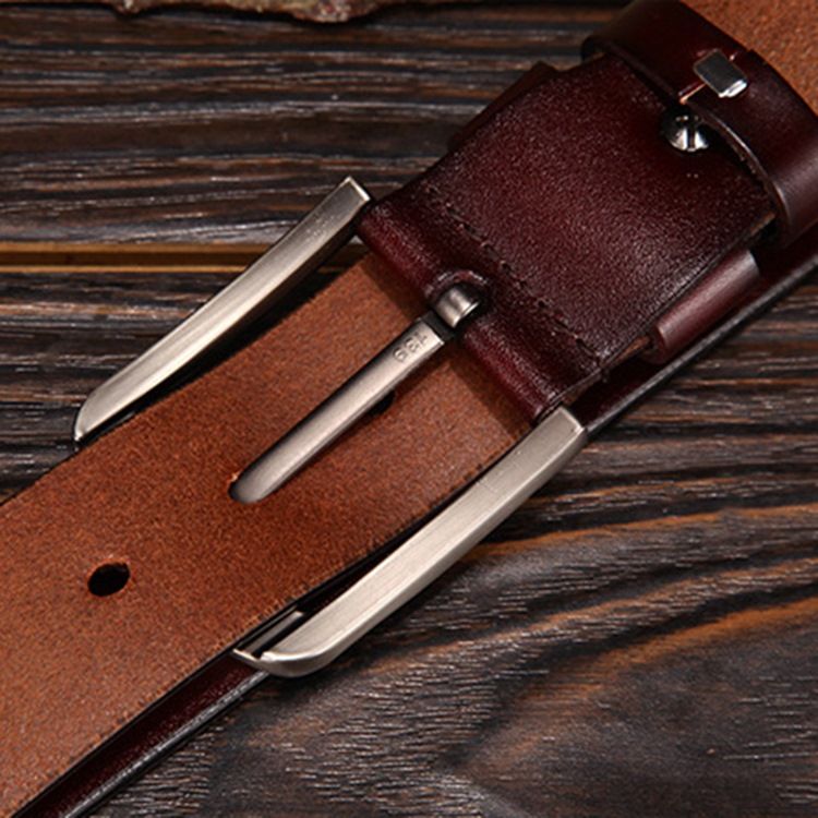 Menns Lærstiftspenne Casual Alloy Belt