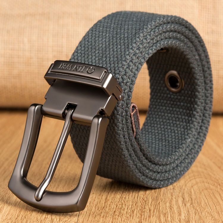 Pin Buckle Woven Strap Herre Belt