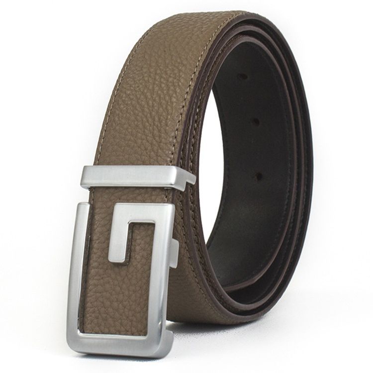 Smooth Buckle Men Belt